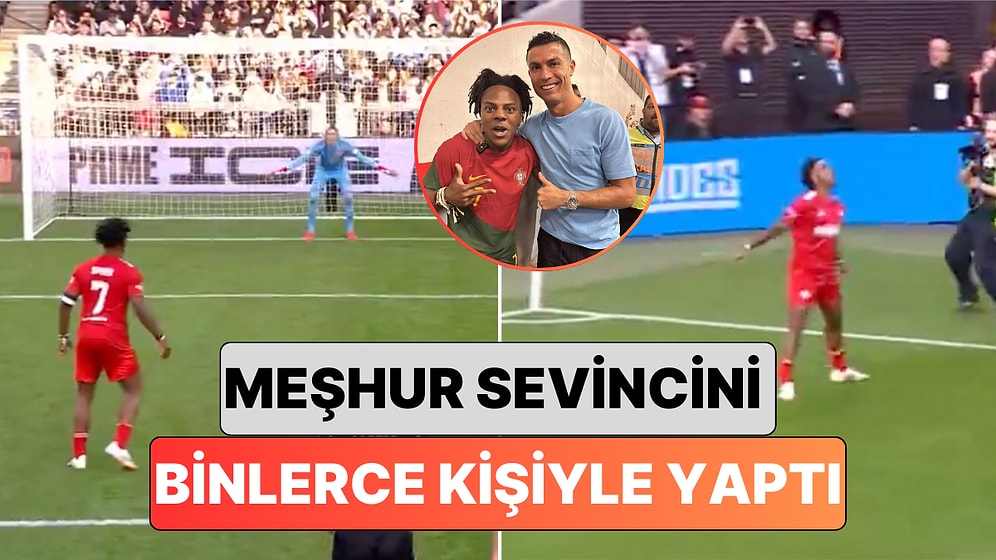 IShowSpeed Sideman Yardım Maçında Gol Atarak Meşhur Sevincini Binlerce Kişiyle Yaptı