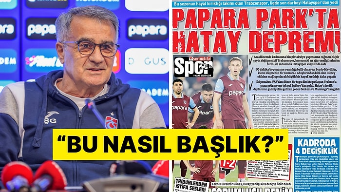 Gazetedeki Trabzonspor - Hatayspor Maçının Haber Başlığı Tepkilere Neden Oldu