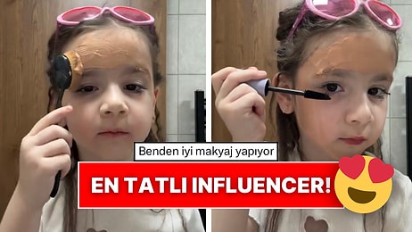 Makyaj Videosu Çeken Küçük Kızın Bilmiş Halleri Kalpleri Eritti