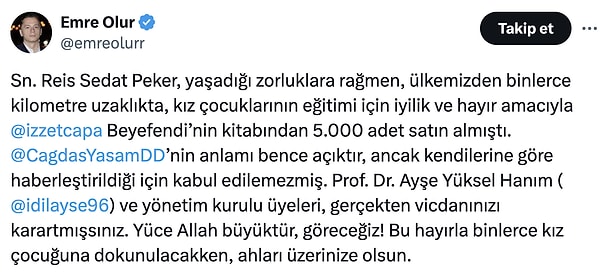 Peker'in avukatı Emre Olur ise bu karara tepkiliydi.