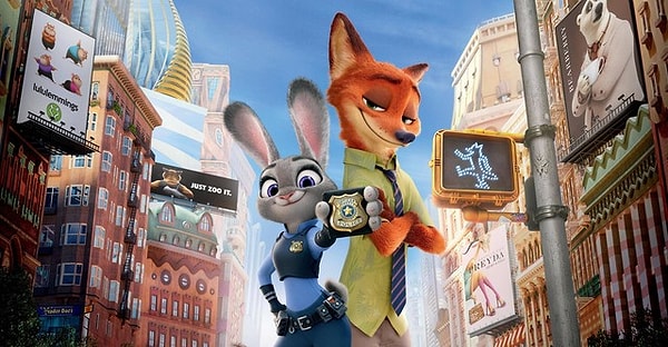 3. Zootropolis: Hayvanlar Şehri (Zootopia) (2016) - IMDb: 8.0