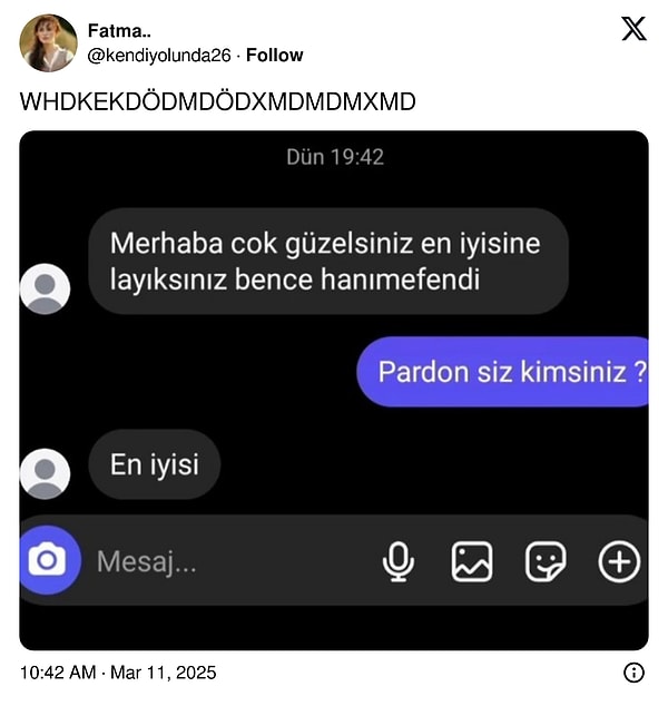 Bu cevaba bir çay içilir.