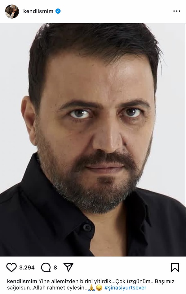 Şinasi Yurtsever Hayatını Kaybetti