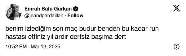 Fenerbahçe taraftarının karşılaşmaya dair sosyal medya paylaşımlarından öne çıkanlar 👇