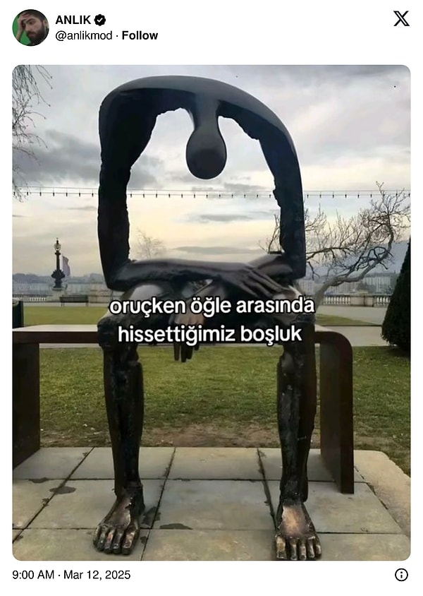 Ne açlık ne susuzluk...