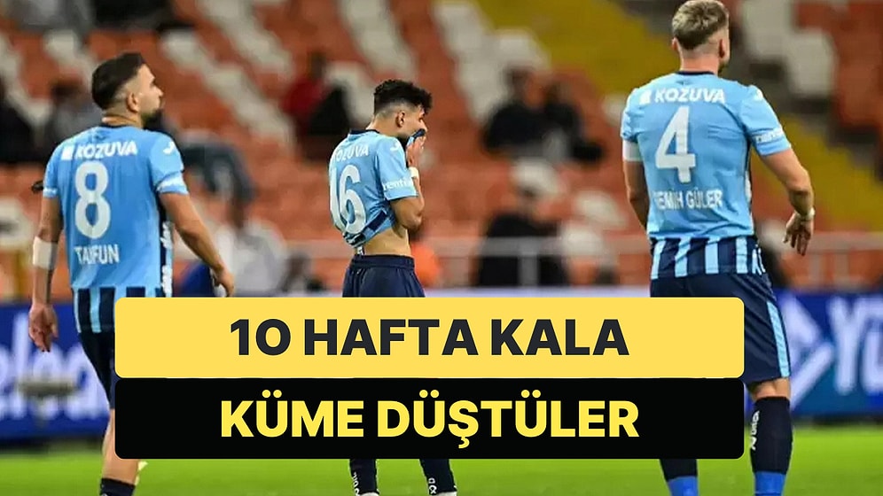 Eksi Puandaki Adana Demirspor, Bitime 10 Hafta Kala Küme Düştü