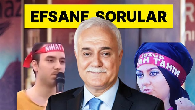 Nihat Hatipoğlu'na TV Kariyeri Boyunca Sorulmuş En Acayip Sorular