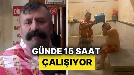 Tarihi Hamamda Gece Gündüz Çalışan Tellak Dursun Arslan'ın Aylık Geliri Dikkat Çekti