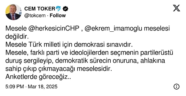 LDP Eski Genel Başkanı Cem Toker