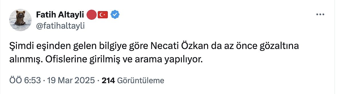 Fatih Altaylı Açıkladı: Ekrem İmamoğlu Gözaltına Alınıyor