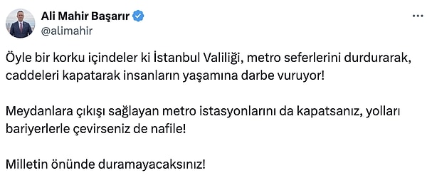 CHP'li Ali Mahir Başarır