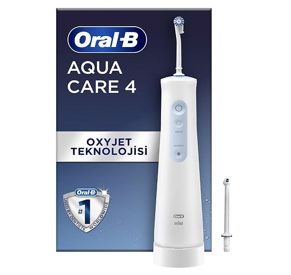 4. Oral-B AquaCare Series 4 Ağız Duşu - Oxyjet Teknolojisine Sahip