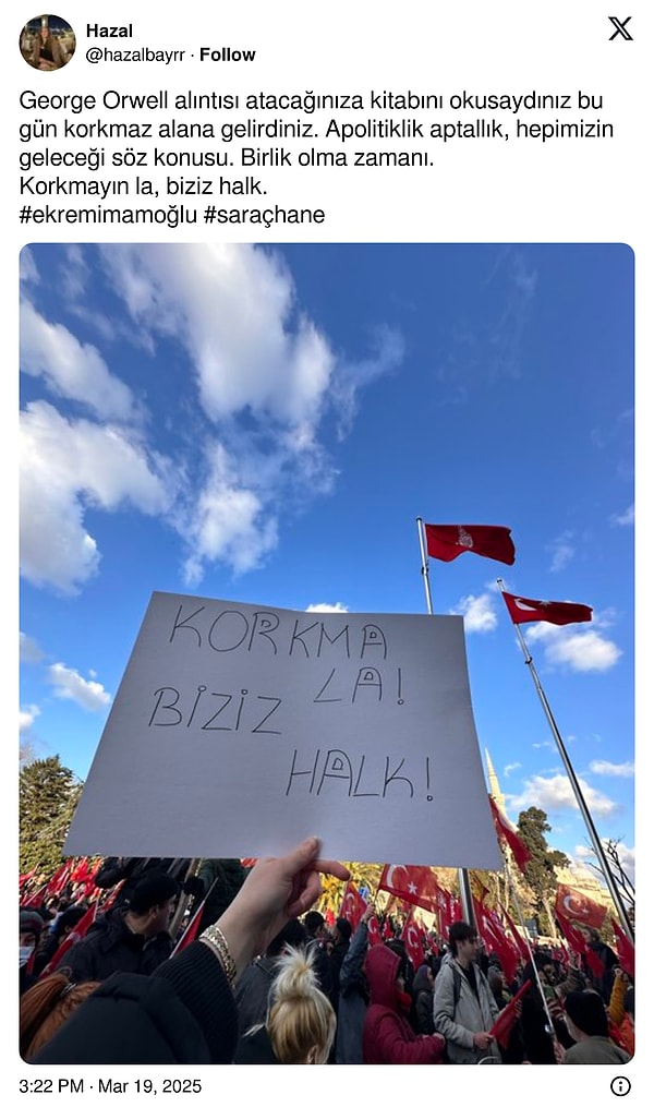 İmamoğlu'na destek protestosu ise ilk olarak İstanbul Üniversitesi öğrencilerinden gelmişti.