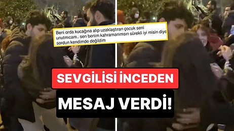 Taksim'de Biber Gazından Etkilenen Kadının Teşekkürü, Sevgilisi Tarafından Karşılandı