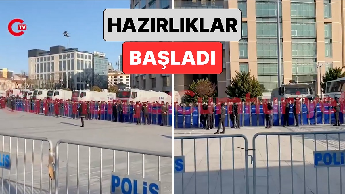 Ekrem İmamoğlu&apos;nun Hakim Karşısına Çıkacağı Çağlayan Adliyesi&apos;nde Önlenmer Alınmaya Başlandı