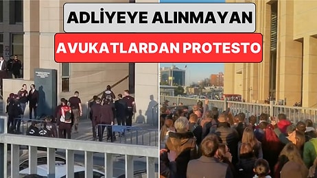 Çağlayan Adliye'sinin Önünde Toplanan Avukatlar İçeri Alınmayınca Alkışlarla Tepki Gösterdi