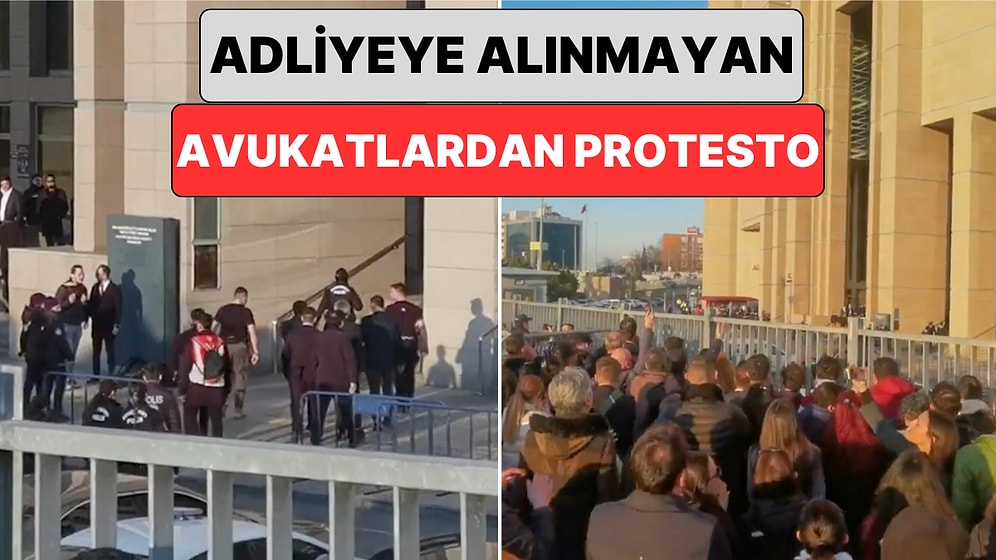 Çağlayan Adliye'sinin Önünde Toplanan Avukatlar İçeri Alınmayınca Alkışlarla Tepki Gösterdi