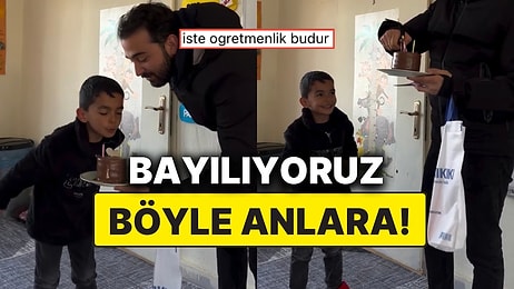 Eşiyle Birlikte Öğrencisine Doğum Günü Sürprizi Hazırlayan Öğretmen Unutulmayacak Anlara Vesile Oldu