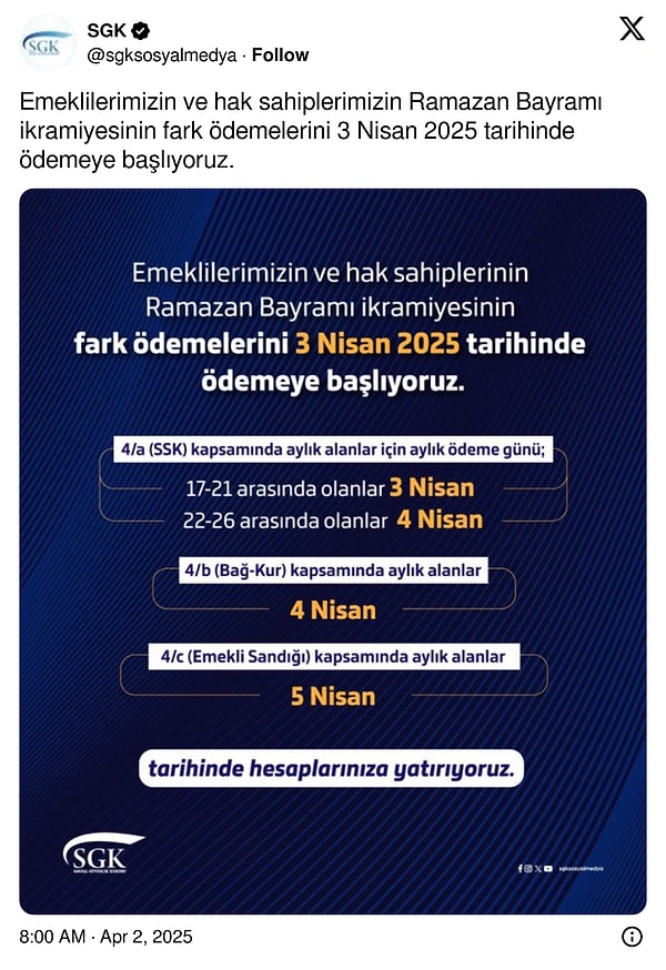 Bin Liralık Farkın Ödeneceği Tarih Açıklandı