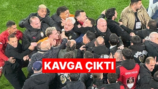 Derbide Yedek Kulübeleri Birbirine Girdi
