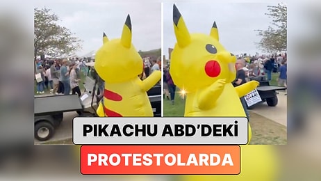 İmamoğlu İçin Yapılan Protestolarına Damga Vurmuştu: Pikachu Şimdi de ABD'deki Protestolarda Görüldü