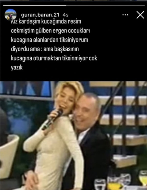Narin'in tutuklu olmayan abisi Baran Güran ise bu süreçte tepki çeken paylaşımlarla sıkça gündeme geldi, gelmeye de devam ediyor.