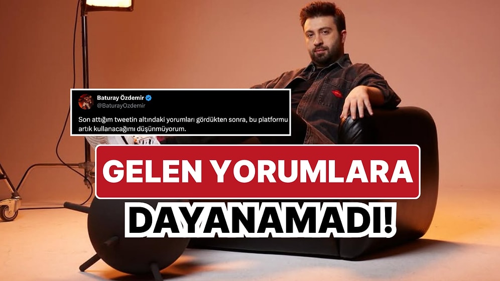 Komedyen Baturay Özdemir "Cumhuriyet" Tweeti Sonrası Gelen Yorumlar Üzerine Sitem Etti