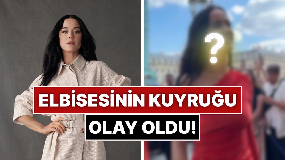Katy Perry, Kuyruğu Bitmek Bilmeyen Kırmızı Elbisesiyle Hayranlarının Gözünü Kamaştırdı!
