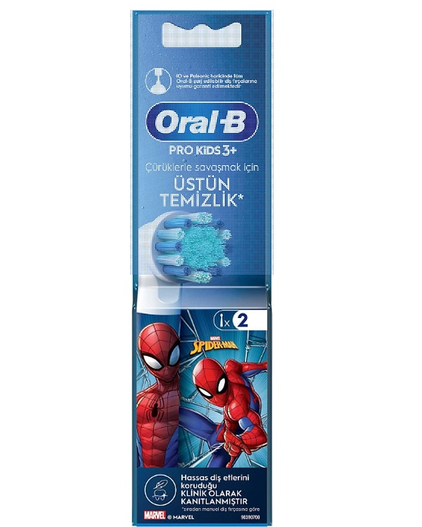 Oral-B Çocuk İçin Spiderman Şarjlı Diş Fırçası Yedek Başlığı