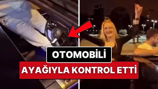 Bağdat Caddesi'nde Skandal Görüntüler: Otomobil Seyir Halindeyken Camdan Sarkarak Dans Ettiler!