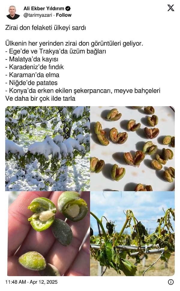 Ali Ekber Yıldırım’ın paylaşımı 👇
