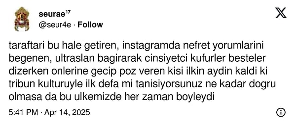 Taraftarların yaşananlara dair görüşleri 👇🏻