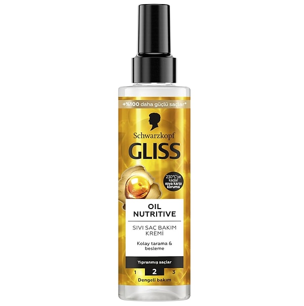 Gliss Oil Nutritive Sıvı Saç Bakım Kremi 200 ml