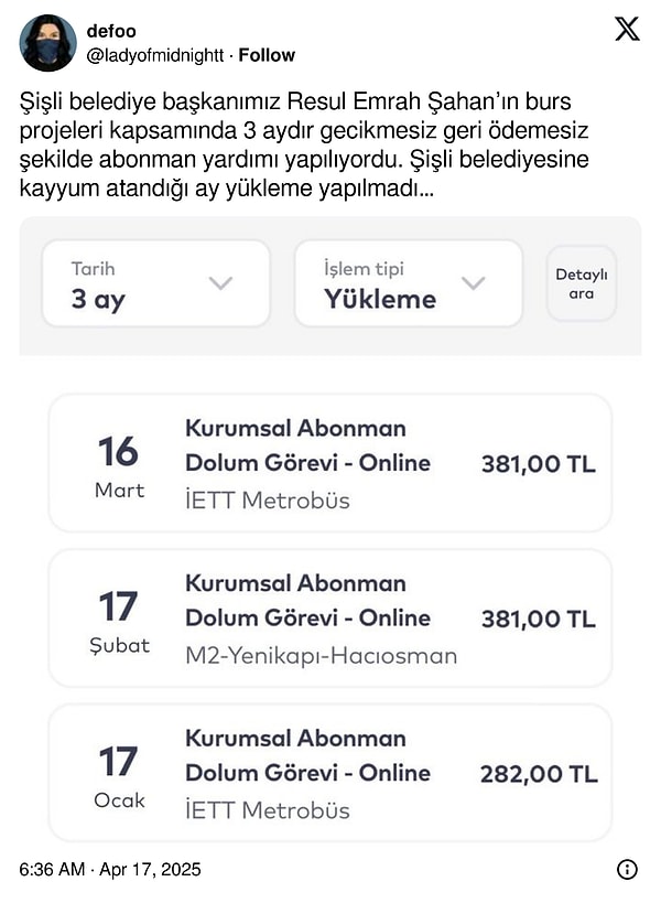 Bu iddiayı bir X kullanıcısı dile getirdi.