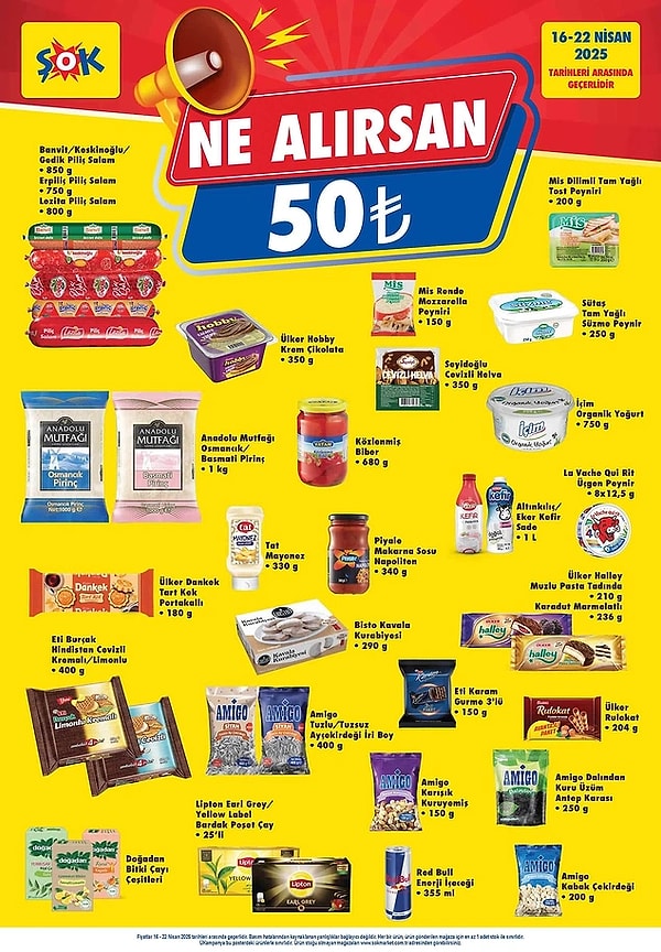 Ne alırsan 50 TL