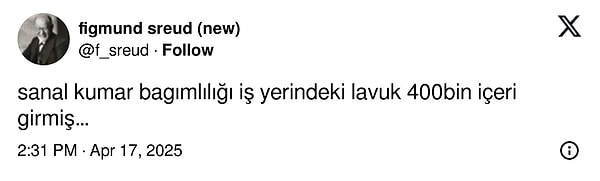Bir paylaşım ise sanal kumar mağdurlarının neler yaşadıklarının anlatıldığı bir duvar yazısına dönüştü.