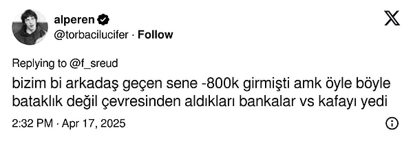 Borç batağına saplananlar da var.