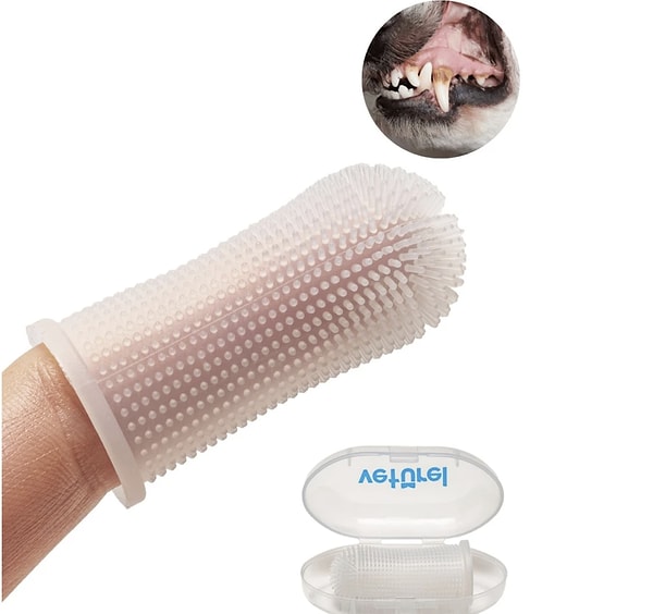 Veturel Köpek Diş Fırçası 360 Yumuşak Parmak Fırça Silikon