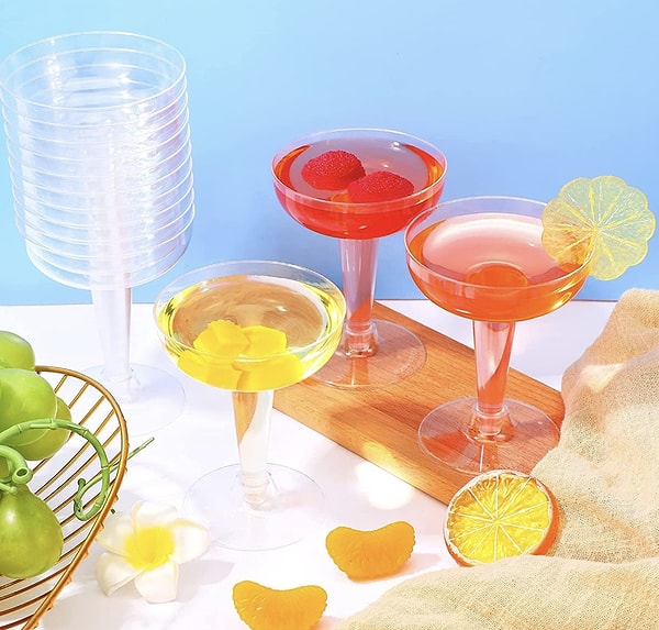 LATERN Plastik Şampanya Kupası