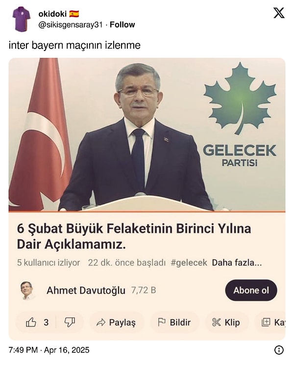 6. Doğru ama o da güzel maçtı 😁