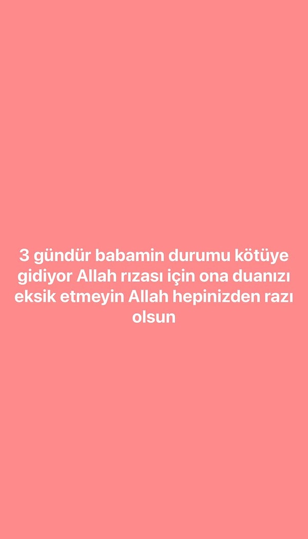 Avukat Onur Akdağ'un paylaştığı Nevzat Bahtiyar'ın kızının WhatsApp durumu 👇