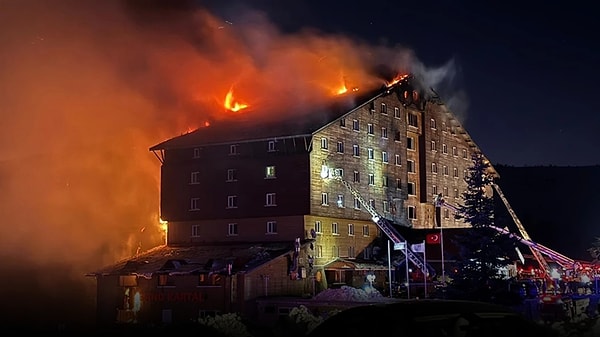 Bolu’daki Grand Kartal Otel’de çıkan yangının faciaya dönüşmüştü. Görseli