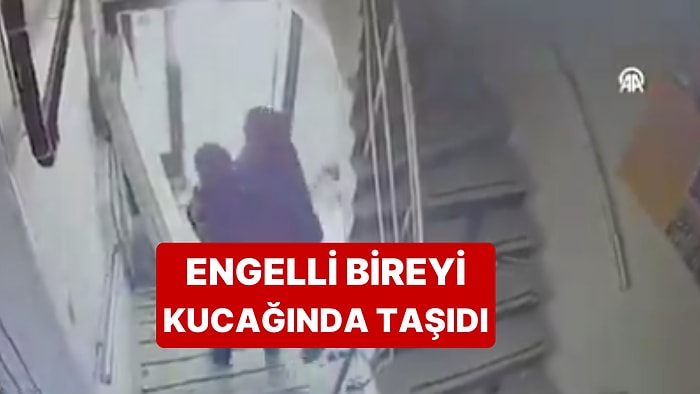 Deprem Anında Rehabilitasyon Merkezindeki Engelli Bireyi Kucağına Alarak Çıkardı
