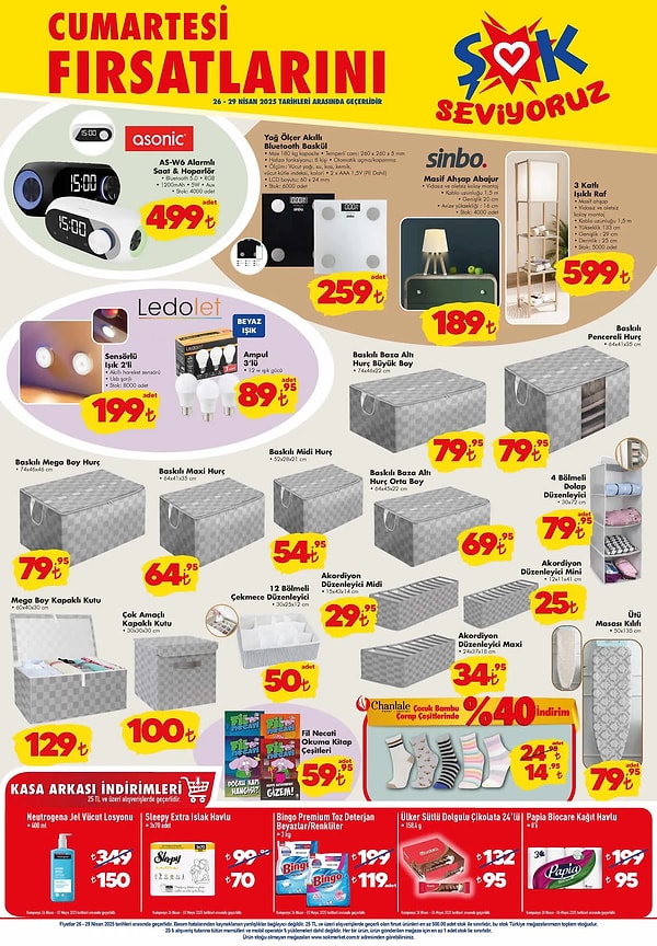 Asonic Alarmlı Saat & Hoparlör 499 TL,