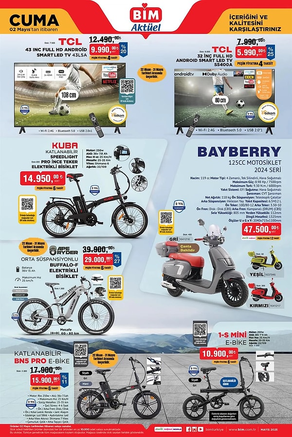Bayberry 2024 Seri 125CC Motosiklet 47.500 TL Görseli