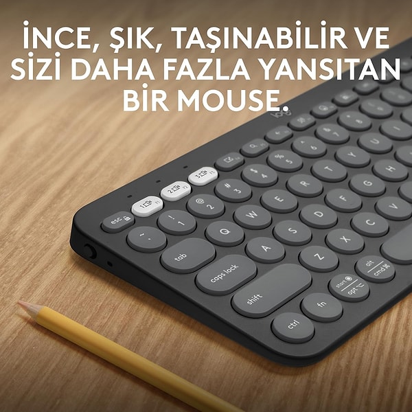 3. Logitech Pebble Sessiz Kablosuz Mouse