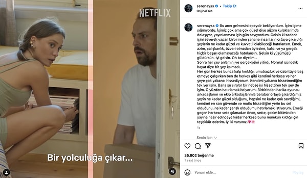 Bir paylaşım da Serenay Sarıkaya'dan geldi! Görseli