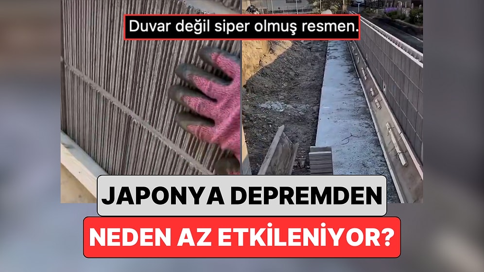 Japonya'da İnşaatta Çalışan Bir Türk "Depremlerde Binalar Neden Hasar Almıyor?" Sorusunu Göstererek Yanıtladı