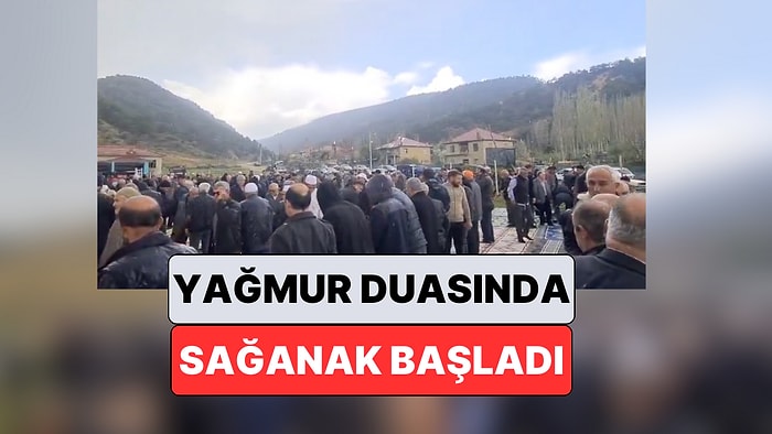 Duanın Kabul Olma Hızı: Konya'da Yağmur Duasına Çıkan İnsanlar Sağanak Yağmurun Altında Kaldı