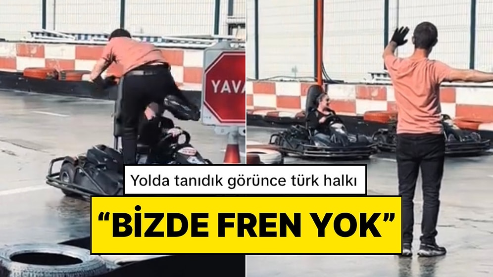 Go-Karta Binen Kişi, Önündeki Çalışanı Göremeyince Çarparak Paniğe Neden Oldu